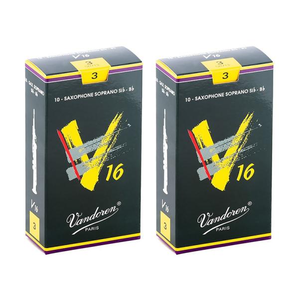 VANDOREN 【2個セット】《硬さ：3》ソプラノサックス用リード バンドレン V16 【宅配便発...