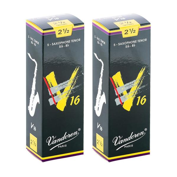 VANDOREN 【2個セット】《硬さ：2-1/2》テナーサックス用リード バンドレン V16 【宅...