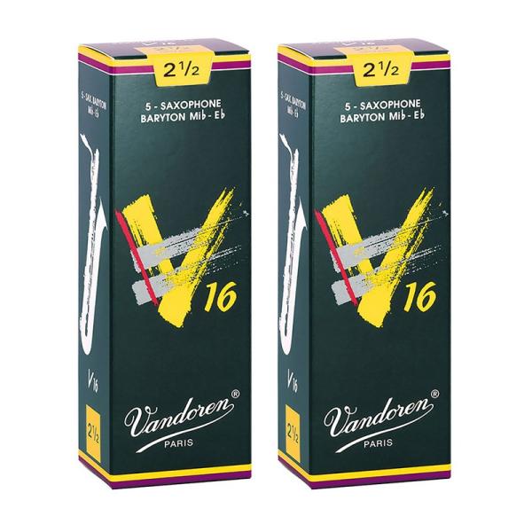 VANDOREN 【2個セット】《硬さ：2-1/2》バリトンサックス用リード バンドレン V16 【...
