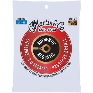 MARTIN Authentic Acoustic LIFESPAN 2.0 92/8 Phosphor Bronze MA550T [Medium/13-56] [特価]｜shibuya-ikebe