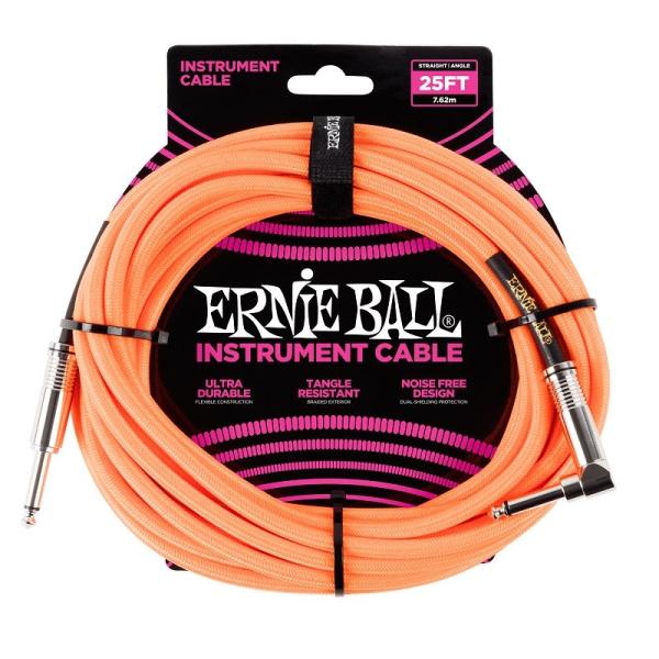 ERNIE BALL 【新楽器応援セール】 Braided Instrument Cable 25f...