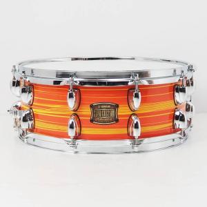 YAMAHA 【USED】CCS1455：Swirl Orange [CLUB CUSTOM SNARE DRUM 14×5.5/Made In Japan]｜shibuya-ikebe