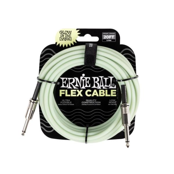ERNIE BALL Flex Cable 20ft S/S (Glow In Dark) [#64...