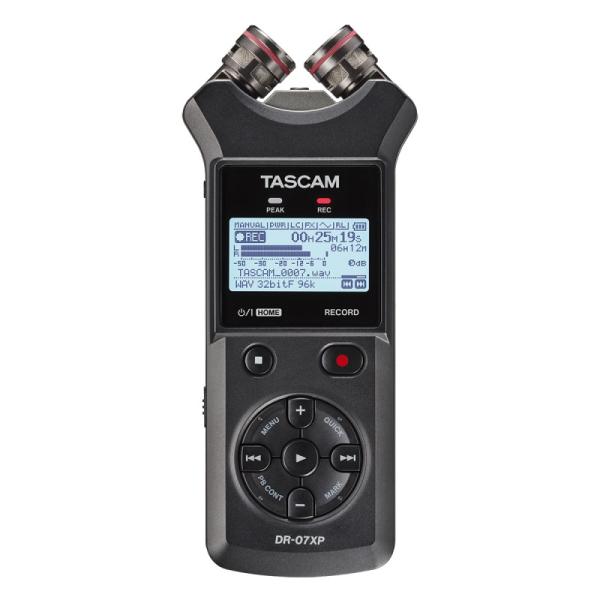 TASCAM DR-07XP(可動式マイク搭載32ビットフロート録音対応ステレオポータブルレコーダー...