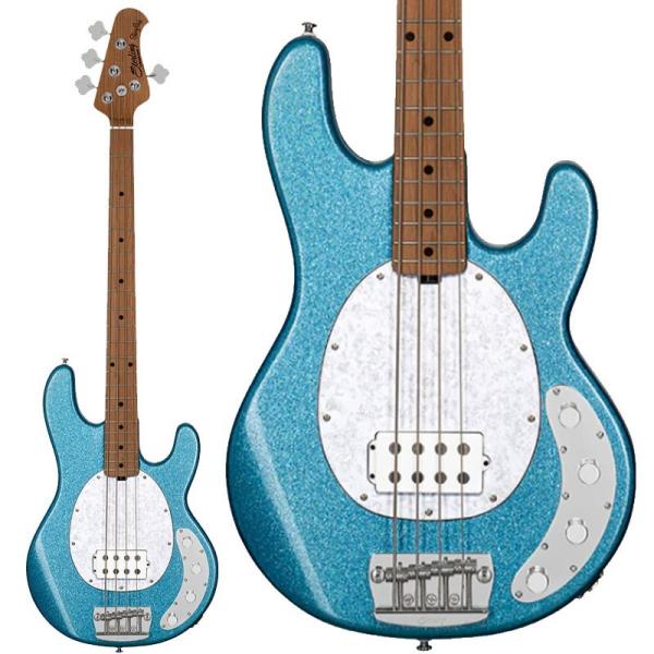 Sterling by MUSICMAN Ray34 (Blue Sparkle/Maple)