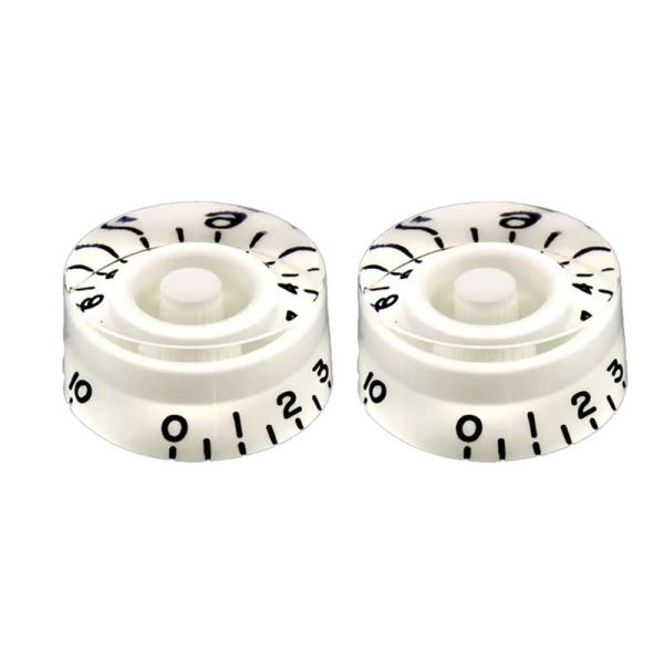 ALLPARTS Vintage-style Speed Knobs (White) (2個セット)...