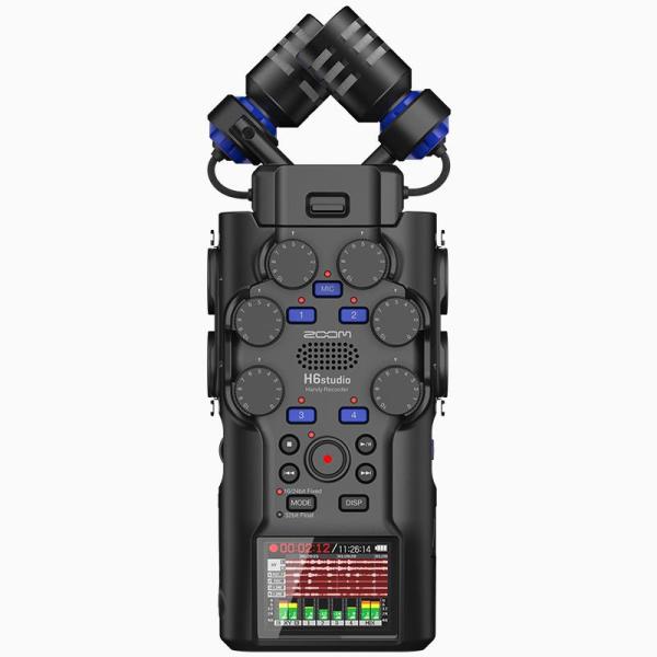 ZOOM H6studio (ハンディーレコーダー)(ズーム)(XYステレオマイク搭載)(電池駆動可...