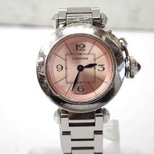 Ft1347671 カルティエ 腕時計 ミスパシャ 2973 ピンク系文字盤 レディース CARTIER 中古