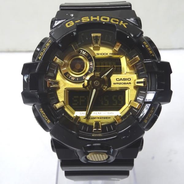 Ft605391 カシオ 腕時計 G-SHOCK GA-710GB ブラック ゴールド文字盤 メンズ...