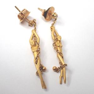 Ft639402 カレライカレラ ピアス サイレンス ダイヤモンド 女神 レディース Carrera y Carrera 中古