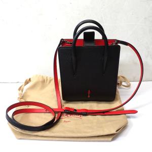 Ft644081 クリスチャンルブタン ショルダーバッグ 2WAY Paloma Nano パロマ ナノ ブラック レディース Christian Louboutin 中古