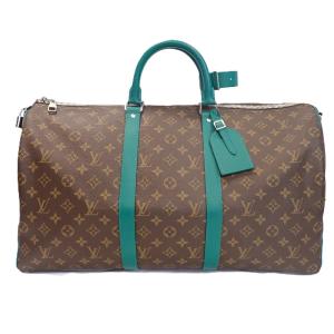 Th1006672 ルイ・ヴィトン モノグラム・マカサー キーポル・バンドリエール 50 M12630 ボルネオグリーン LOUIS VUITTON 美品・中古