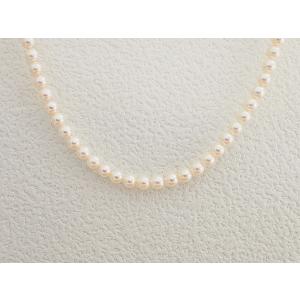 ◆ミウラ◆ ミキモト MIKIMOTO パール/6mm〜6.5mm ネックレス シルバー金具 ミキモトにて糸替え済｜shichi-miura