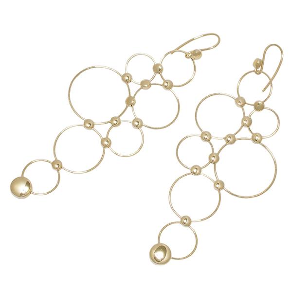 ◆ミウラ◆ ジョージ・ジェンセン GEORG JENSEN デザイン フック ピアス K18YG 仕...