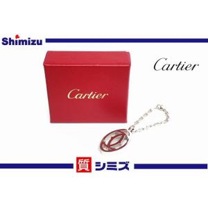 【Cartier】良品 カルティエ キーリング ロゴ シルバーカラー箱付◆質屋出品 質シミズ｜shichi-shimizu-shop