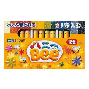 幼児 教材 知育 玩具 ぬりえ 七田式〜クレヨン水性12色ハニーBee