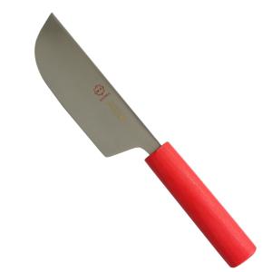モリブデン鋼 レタス収穫包丁 赤柄 直刃 日本製の商品画像