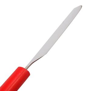 モリブデン鋼 レタス収穫包丁 赤柄 直刃 日本製の詳細画像3