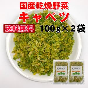 送料無料 乾燥キャベツ200g 国産乾燥野菜 100g×2袋 旨味をとじ込めた