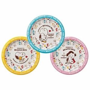 紙皿 BHストロングプレート スヌーピー ビーグルハグデザイン ペーパープレート 6枚 3柄アソート サンナップ
