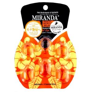 MIRANDA  ヘアビタミン バリスタイルヘアオイル 6粒入りシート   モチ艶髪へ