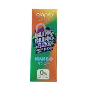 gippro Bling Bling Box ジップロ  電子タバコ フレーバー カートリッジ ベイプ  ノンニコチン ノンタール マンゴー 約6000回 本体は別売り メール便250円対応｜shien