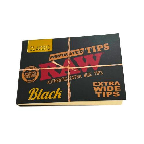 RAW　ロー 手巻き用 クラシック・ブラック エクストラ ワイドチップス シャグ 喫煙具 ロウ【メー...