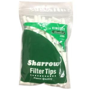 シャロウ セミスリム メンソール ロング フィルター 7.13ミリ sharrow 7.13x20mm 手巻きタバコ用 約200個入り シャグ 喫煙具メール便250円対応