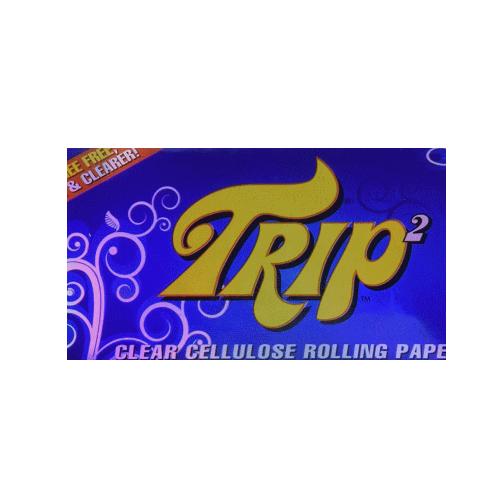 トリップ2 ワンクォーター 1 1/4 クリア セルロース 透明 ローリングペーパー 50枚入り 巻...