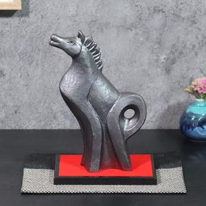 信楽焼 2026年 馬 干支 置物 白 立ちうま [丙午 午] 陶器 ひのえうま