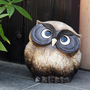 信楽焼　ラブふくろう＆月見狸セット 縁起物 信楽焼たぬき 夫婦たぬき - Etsy