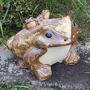 蛙 カエル かえる 陶器 置物 骨董品 アンティーク 信楽焼 開運 縁起物 信楽焼 蛙 置物 かえる 陶器 縁起物 かわいい カエル おしゃれ ギフト