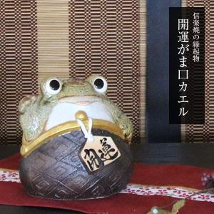 信楽焼 蛙 置物 かえる 陶器 縁起物 かわいい カエル おしゃれ ギフト