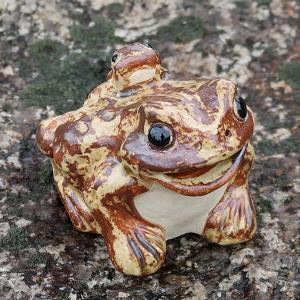 信楽焼 蛙 置物 かえる 陶器 縁起物 かわいい カエル おしゃれ ギフト