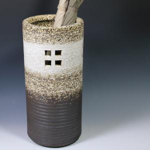 傘立て 陶器 おしゃれ 信楽焼 かさたて 和風 傘入れ モダン 青 玄関