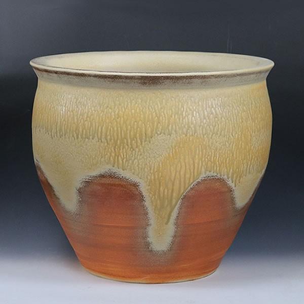 信楽焼 掛け湯つぼ 大つぼ 信楽焼 しがらき焼き かけ湯 掛け湯 つぼ風呂 壷 壷湯 ツボ 陶器 か...