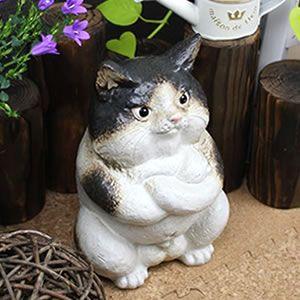 信楽焼 猫 置物 可愛い 陶器 ネコ ねこ 置物　しがらき インテリア ギフト  ok-0053｜shigaraki