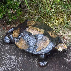 信楽焼 10号福亀おきもの 送料無料 長寿にご利益がある亀  縁起物のかめ置物 陶器カメ　しがらき ...