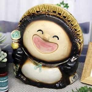 信楽焼 笑福狸オス たぬき タヌキ 狸 開運 縁起物 可愛い 陶器 商売