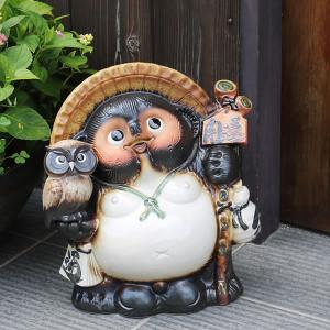 信楽焼 カッパオス 小 縁起物のかっぱ置物 陶器カッパ しがらき 焼き物