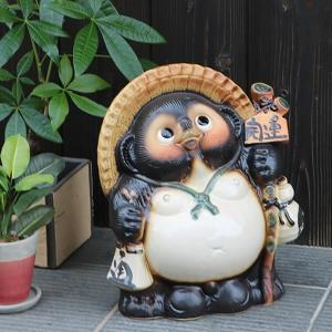 チョーチョー縁起物❗信楽焼蛙・招き猫持ち狸 高さ５１cm チョーチョー縁起物❗信楽焼蛙・招き猫持ち狸 高さ51cm