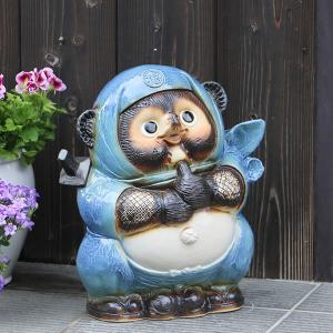 信楽焼 18号開運狸 たぬき タヌキ 開運 縁起物 可愛い 陶器 商売繁盛