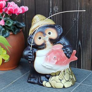 信楽焼 ハローキティ狸(大) たぬき タヌキ 開運 縁起物 可愛い 信楽焼 ハローキティ狸(大) たぬき タヌキ 開運 縁起物 可愛い