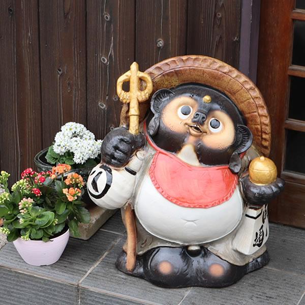 信楽焼 20号お地蔵様狸 たぬき タヌキ 開運 縁起物 可愛い 陶器 商売繁盛 ギフト 開店祝 置物...