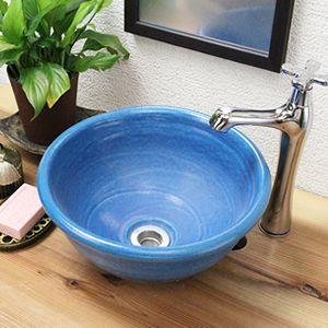 信楽焼 手洗い鉢 洗面ボウル 洗面ボール 陶器 手洗い器 洗面台 トイレ リフォーム 新築 DIY ...