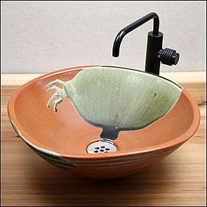 信楽焼 手洗い鉢 洗面ボウル 手洗器 洗面ボール 手洗鉢 陶器 洗面鉢 鉢
