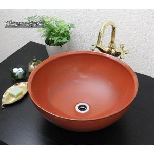 信楽焼 手洗い鉢 洗面ボウル 洗面ボール 陶器 手洗い器 洗面台 リフォーム 和風 洗面シンク DI...