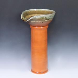 信楽焼 湯差し口 陶器の吐水口 陶器浴槽 セット 湯こぼし 陶器蛇口 ts-730