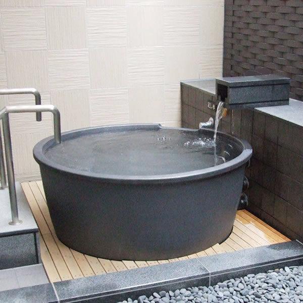 丸型 直径1300×高さ600mm 信楽焼浴槽 ロクロ成型 陶器浴槽 陶器風呂 つぼ湯 つぼ風呂 風...