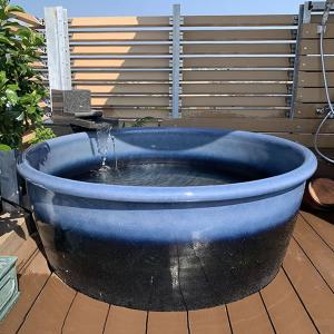 信楽焼 掛け湯つぼ 大つぼ しがらき焼き かけ湯 掛け湯 つぼ風呂 壷 壷